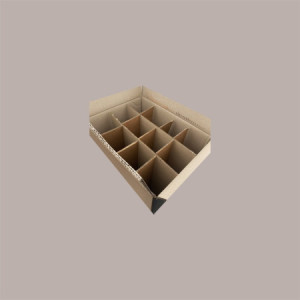 Confezione Scatola in Cartone con Alveare per 12 Bottiglie Olio e Vino 750 ml 380x280x320 mm 10 pezzi