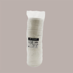 100 Pz Coperchio Beccuccio Bianco 80mm Bicchieri  8oz 250cc [459cce00]