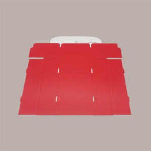 Cantinetta Stesa Porta 2 Bottiglie Lino Rosso 340x180x90 mm 10 Pezzi [1065959f]