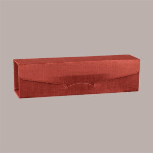 Scatola Gift Lusso Porta 1 Bottiglia Seta Bordeaux 340x90x90 mm 10 Pezzi [c24a208f]