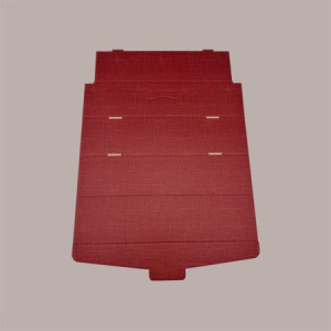 Scatola Gift Lusso Porta 1 Bottiglia Seta Bordeaux 340x90x90 mm 10 Pezzi [a921e598]