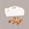 Scatola Porta Paste Carta Fibra Bianca 150x120 H60 mm 10 Pezzi [1e2096fe]