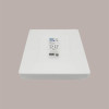 Piatto Spigolo Riutilizzabile PS Polistirene Bianco 23x23 cm 25 Pezzi [86e206ee]
