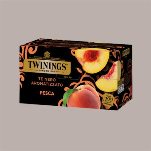 Filtri Bustine Tè Nero Aromatizzato alla Pesca TWININGS 2 x 25 Filtri [21cc6517]
