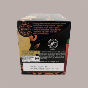 Filtri Bustine Tè Nero Aromatizzato alla Pesca TWININGS 2 x 25 Filtri [fdba6104]