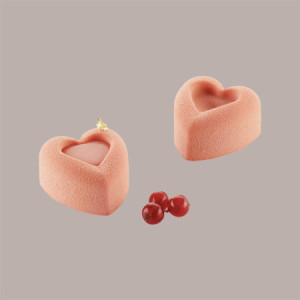 Stampo in Silicone a Forma di Cuore per Dolci 49x54 H 28 mm 1 Pezzo