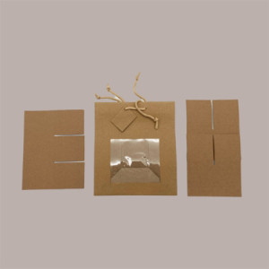 Shopper Busta Carta Kraft Lusso Avana Ideale come Portabottiglie 250/500 ml Birra 22,5+15x26 cm 10 pezzi [275cbac9]