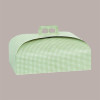 Scatola Porta Colomba Verde Grafica a Quadretti 335x235 H90 mm 10 pezzi [0d1b8d7c]