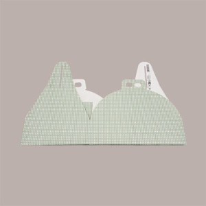 Scatola Porta Colomba Verde Grafica a Quadretti 335x235 H90 mm 10 pezzi [6670486b]