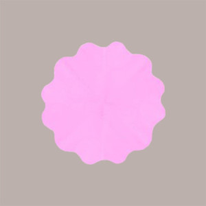 Foglio Tondo per Incarto Colomba in TNT Colore Rosa dm 10 cm 10 pezzi