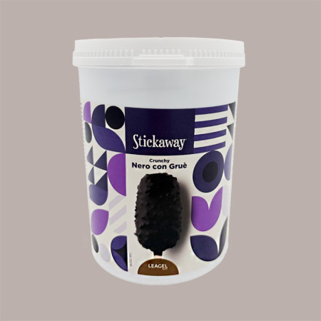 Copertura Crunchy Nero con Gruè Ideale per Stecco Biscotto Gelato Stickaway Leagel 1,2 Kg [5dc6fec2]