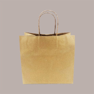 Borsa Carta Avana Shopper Base Larga Gelateria 25+15H24 cm 30 Pz [de7b2ccb]