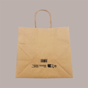 Borsa Carta Avana Shopper Base Larga Gelateria 25+15H24 cm 30 Pz [b040aec2]