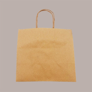 Borsa Carta Avana Shopper Base Larga Gelateria 25+15H24 cm 30 Pz [b510e9dc]