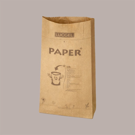 Sacchi LUCGEL per Raccolta Differenziata CARTA  Autoreggente e Autoformante 50 Lt 100 pezzi [4ecc7eb5]