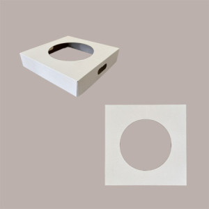 Coperchio Bianco in Carta per Cestino Raccolta Differenziata 38x38 cm 2 pezzi [40d13d22]