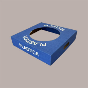 Coperchio Blu in Carta per Cestino Raccolta Differenziata Plastica 38x38 cm 2 pezzi [25e34936]