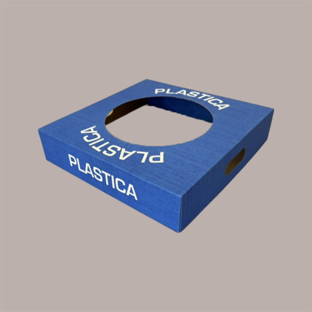 Coperchio Blu in Carta per Cestino Raccolta Differenziata Plastica 38x38 cm 2 pezzi [25e34936]