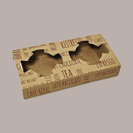 Vassoio Cestino Speed Porta 2 Bicchieri per Cappuccino 7oz 100 Pezzi [cfb6fd8e]