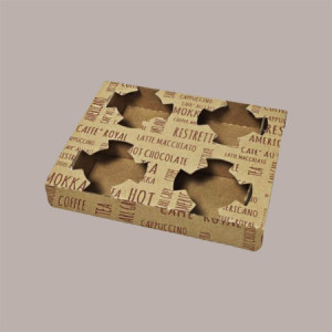 Vassoio Cestino Speed Porta 4 Bicchieri per Cappuccino 7oz 100 Pezzi [db9d1e75]
