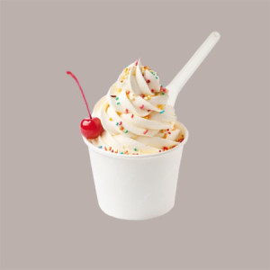 Palettine Impilate Bio per Gelato Bianche 9,5 cm 500 pezzi