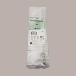 Palettine Impilate Bio per Gelato Bianche 9,5 cm 500 pezzi [44fe1103]