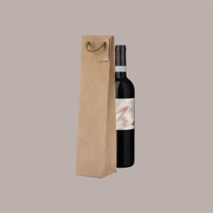 Shopper Busta in Carta per Bottiglie 750 ml Natural Edition 11,5+11,5x42 cm 20 Pezzi [e24ce78b]