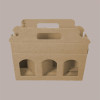 Scatola Astuccio Porta 3 Vasetti Salse Creme in Cartoncino Avana 190x60H120mm 10 Pezzi [ab334e1f]