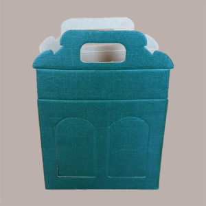 Scatola Astuccio Porta 2 Vasetti Salse Creme in Cartoncino Seta Verde 170x80H150mm 10 Pezzi [addb2cc5]