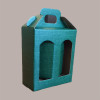 Scatola Astuccio Porta 3 Vasetti Salse Creme in Cartoncino Seta Verde 130x60H150mm 10 Pezzi [cbe1e1ae]