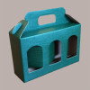 Scatola Astuccio Porta 3 Vasetti Salse Creme in Cartoncino Seta Verde 190x60H120mm 10 Pezzi [c5b850ad]