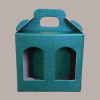 Scatola Astuccio Porta 2 Vasetti Salse Creme in Cartoncino Seta Verde 130x60H120mm 10 Pezzi [8780a9a6]