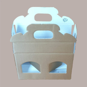 Scatola Astuccio Porta 2 Vasetti Salse Creme in Cartoncino Seta Oro 130x60H90mm 10 Pezzi [3474acb7]