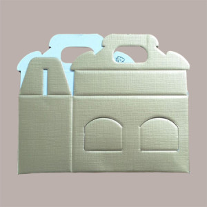 Scatola Astuccio Porta 2 Vasetti Salse Creme in Cartoncino Seta Oro 130x60H90mm 10 Pezzi [3124eba9]
