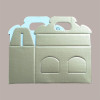 Scatola Astuccio Porta 2 Vasetti Salse Creme in Cartoncino Seta Oro 170x80H90mm 10 Pezzi [b68833a8]
