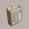 Scatola Astuccio Porta 2 Vasetti Salse Creme in Cartoncino Seta Oro 130x60H150mm 10 Pezzi [eed4fedf]