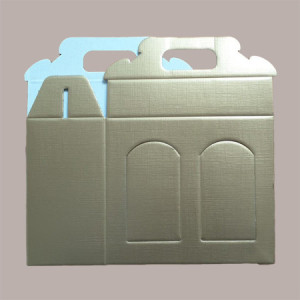 Scatola Astuccio Porta 2 Vasetti Salse Creme in Cartoncino Seta Oro 170x80H150mm 10 Pezzi [2d9689ae]