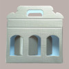 Scatola Astuccio Porta 3 Vasetti Salse Creme in Cartoncino Seta Oro 190x60H120mm 10 Pezzi [d826f6aa]