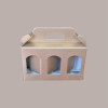 Scatola Astuccio Porta 3 Vasetti Salse Creme in Cartoncino Seta Oro 190x60H120mm 10 Pezzi [b9edbd81]
