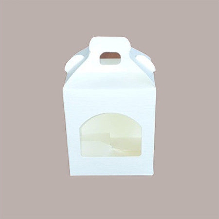 Scatola Astuccio Porta 1 Vasetto Salse Creme in Cartoncino Seta Bianco 90x90H100mm 20 Pezzi [2b098fd1]
