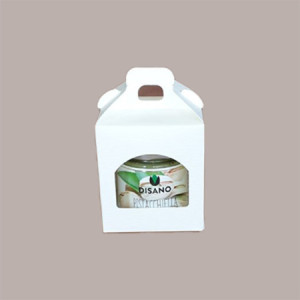 Scatola Astuccio Porta 1 Vasetto Salse Creme in Cartoncino Seta Bianco 90x90H100mm 20 Pezzi [0d5bbf85]