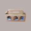 Scatola Astuccio Porta 3 Vasetti Salse Creme in Cartoncino Seta Oro 250x80H90mm 10 Pezzi [d08593e4]