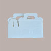 Scatola Astuccio Porta 2 Vasetti Salse Creme in Cartoncino Seta Bianco 170x80H90mm 10 Pezzi [66e82004]