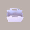 Scatola Astuccio Porta 2 Vasetti Salse Creme in Cartoncino Seta Bianco 170x80H90mm 10 Pezzi [df105803]