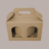 Scatola Astuccio Porta 2 Vasetti Salse Creme in Cartoncino Avana 170x80H90mm 10 Pezzi [17c27856]