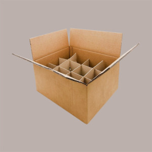 Scatola in Cartone Porta 12 Bottiglie di Olio e Vino Piccole 40x30x H 21,5 cm + Alveare di Contenimento Interno 10 Pe [d54a26cc]