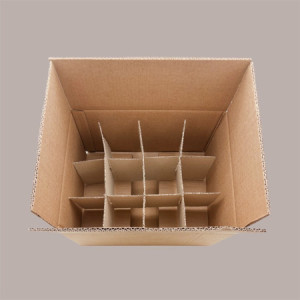 Scatola in Cartone Porta 12 Bottiglie di Olio e Vino Piccole 40x30x H 21,5 cm + Alveare di Contenimento Interno 10 Pe [990be227]