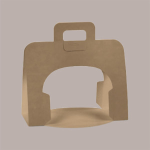 Scatola Astuccio Carta Marrone Economica Strip per Panettone o Colomba da 500g  220x155H195mm 20 pezzi [281c0468]