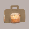 Scatola Astuccio Carta Marrone Economica Strip per Panettone o Colomba da 500g  220x155H195mm 20 pezzi [f13a4765]