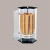 Porta Coni Cialde Girevole 6 Fori in Plexiglass Finiture Colore Nero [d54611e5]